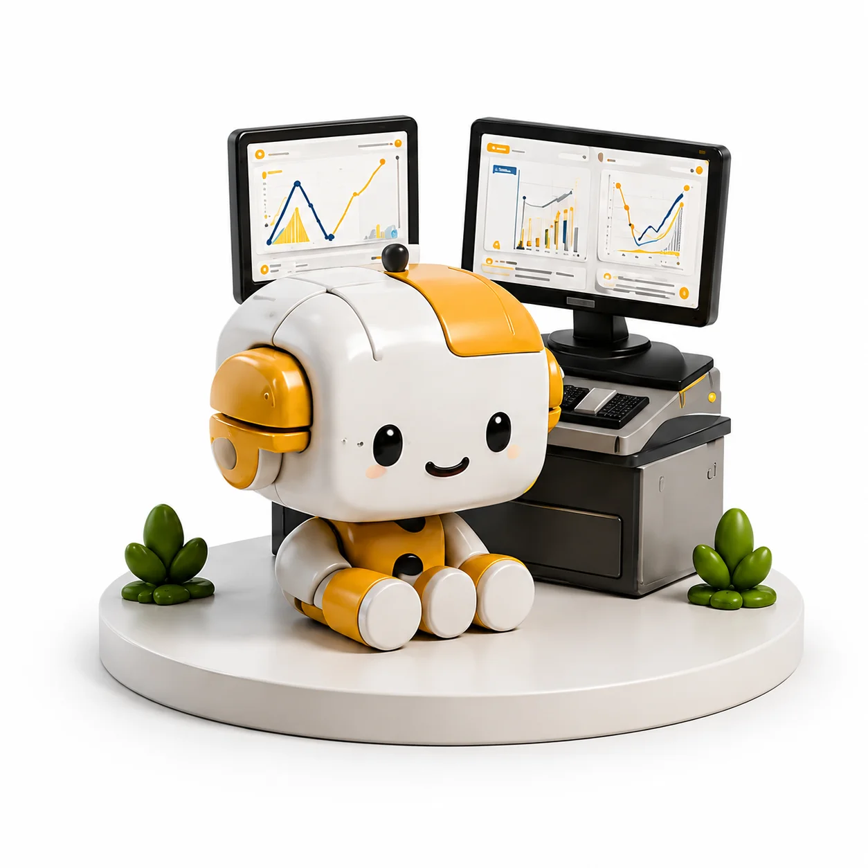 Robot de inteligencia con monitores